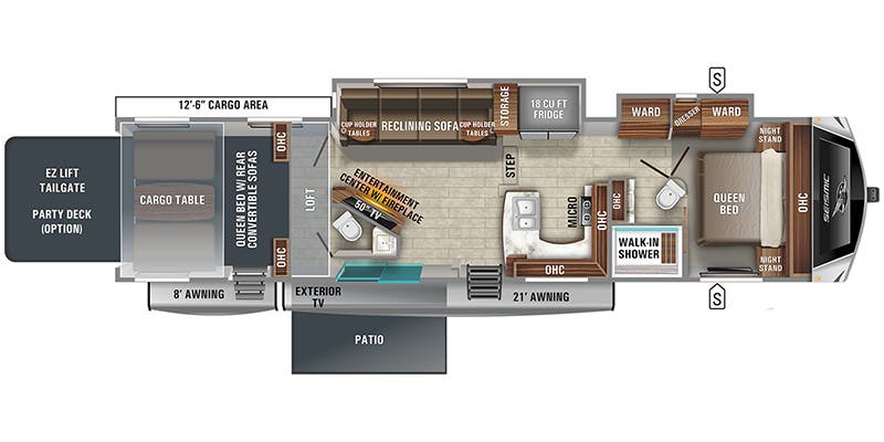 2021 Jayco Seismic 4113 floorplan
