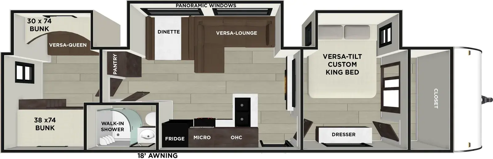 2027 Forest River Wildwood 33TS floorplan