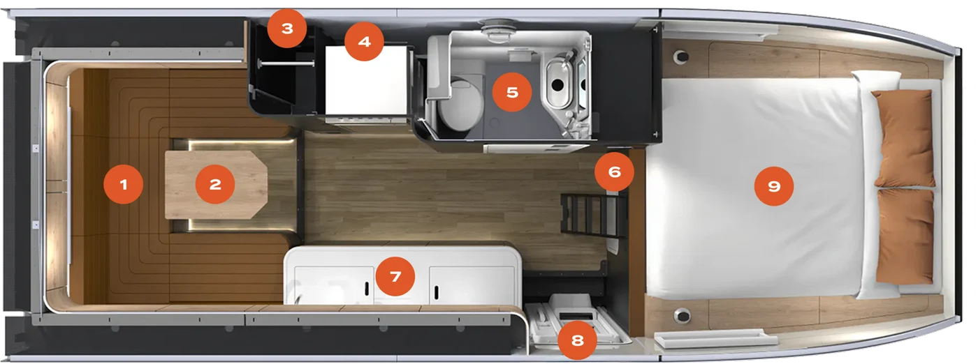 2027 Storyteller Overland GXV Hilt - Floorplan 1