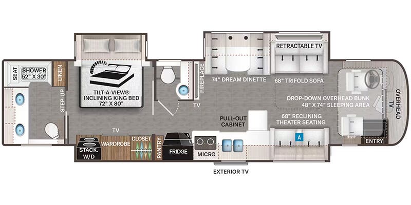 2026 Thor Motor Coach Aria 3901 - Floorplan 1