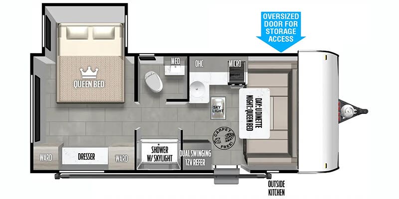 2025 Forest River Salem FSX 169RSK floorplan