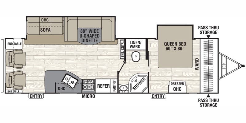 2016 COACHMEN FREEDOM EXPRESS 293RLDS - Floorplan 1