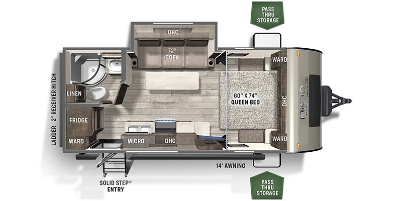 2021 FOREST RIVER FLAGSTAFF 21FBRS floorplan