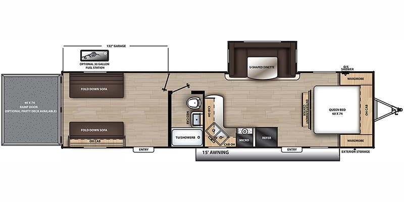 2023 Coachmen Catalina Trail Blazer 29THS - Floorplan 1