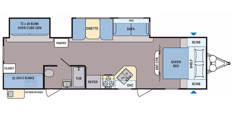 2019 DUTCHMEN COLEMAN 3015BH - Floorplan 1