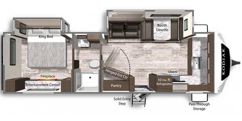 2022 DUTCHMEN KODIAK 2921FKDS - Floorplan 1
