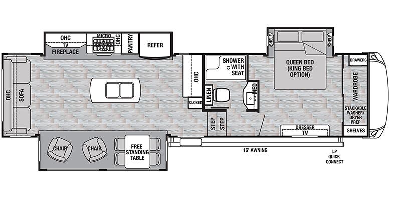 2019 Forest River Cedar Creek Silverback 33IK - Floorplan 1