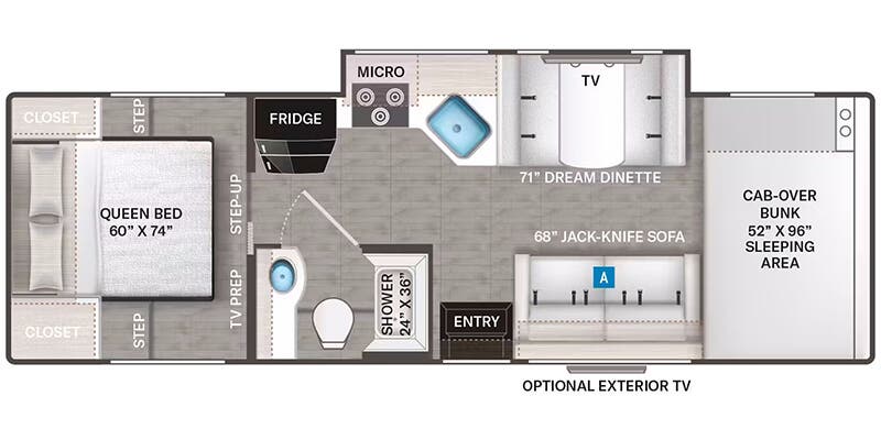 2026 THOR MOTORCOACH 28Z - Floorplan 1