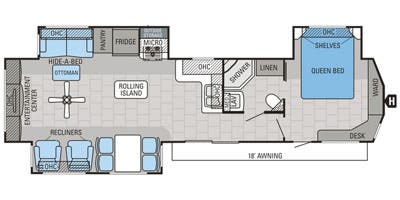 2015 Jayco 38RLTS floorplan