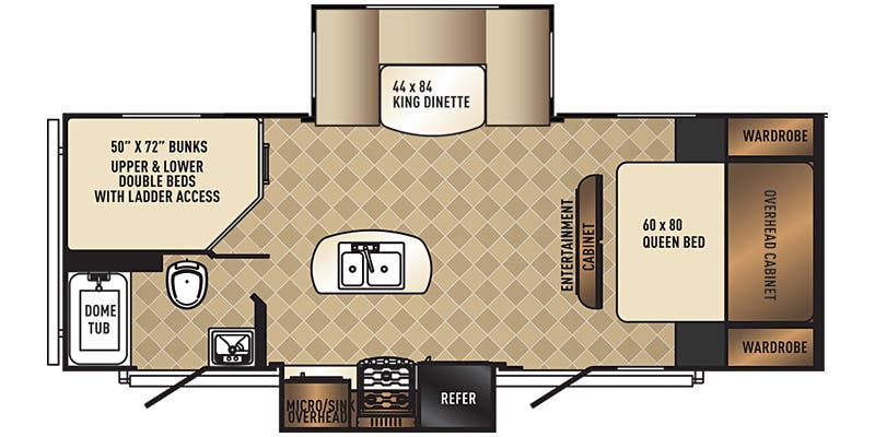 2016 PALOMINO 239DSBH - Floorplan 1