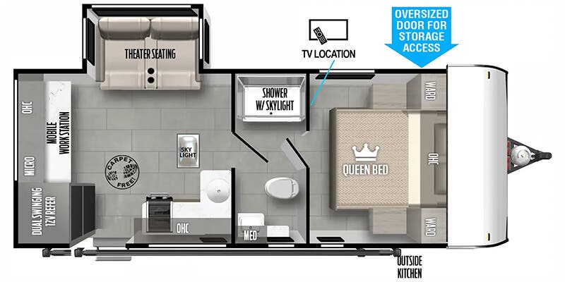 2025 FOREST RIVER 163RDSK - Floorplan 1