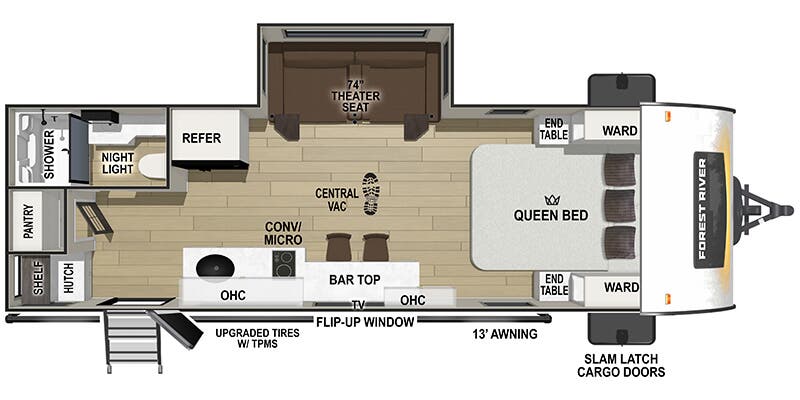 2026 Forest River R-Pod RP-206 floorplan
