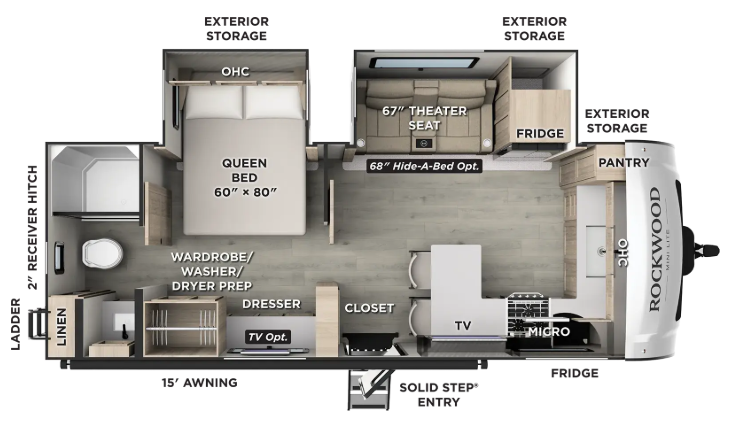 2027 FOREST RIVER 2523MBR - Floorplan 1