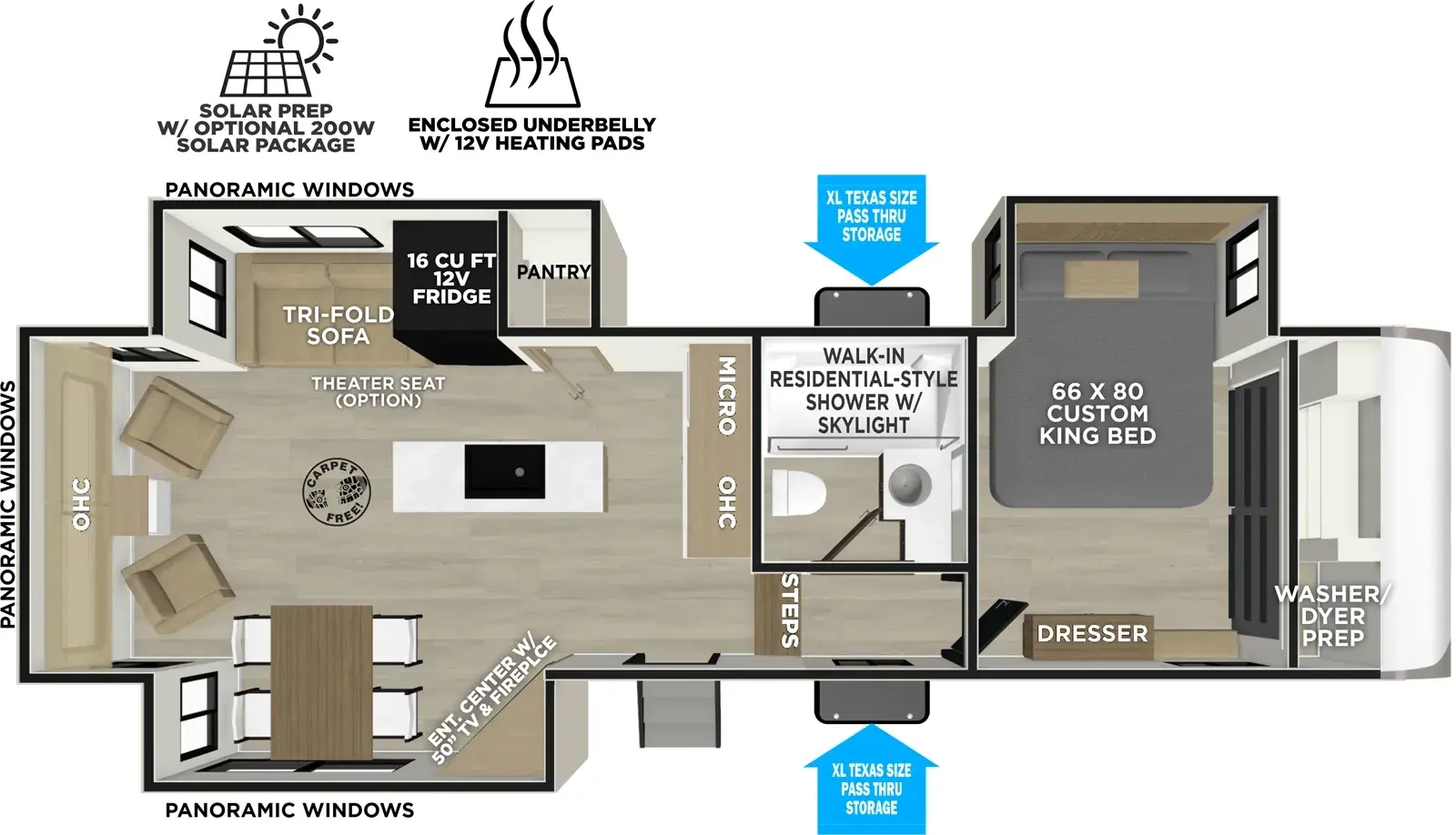 2027 FOREST RIVER 286RL - Floorplan 1