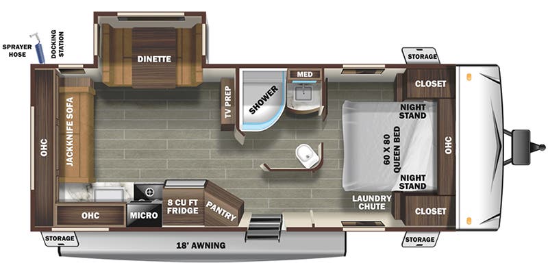 2021 Starcraft Super Lite 242RL - Floorplan 1
