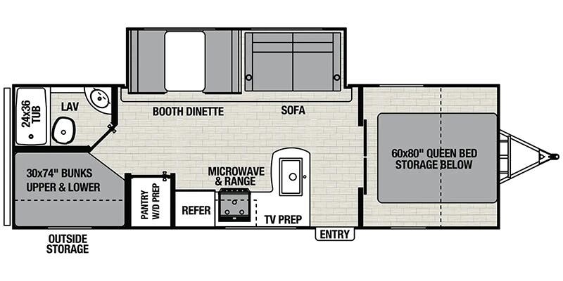 2025 COACHMEN SPIRIT 26BH - Floorplan 1