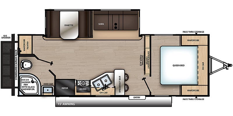 2022 COACHMEN CATALINA 24RBS - Floorplan 1