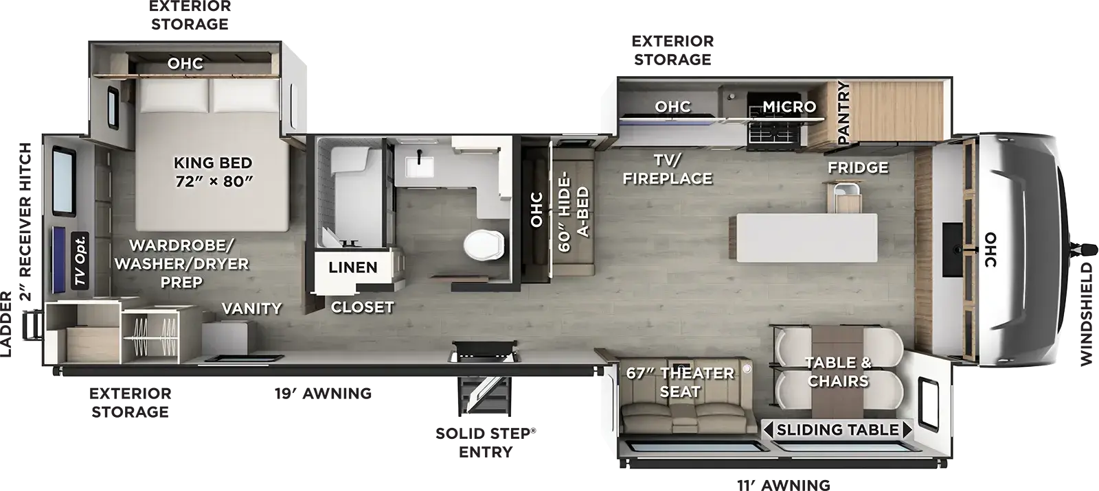 2027 FOREST RIVER 8391FK - Floorplan 1
