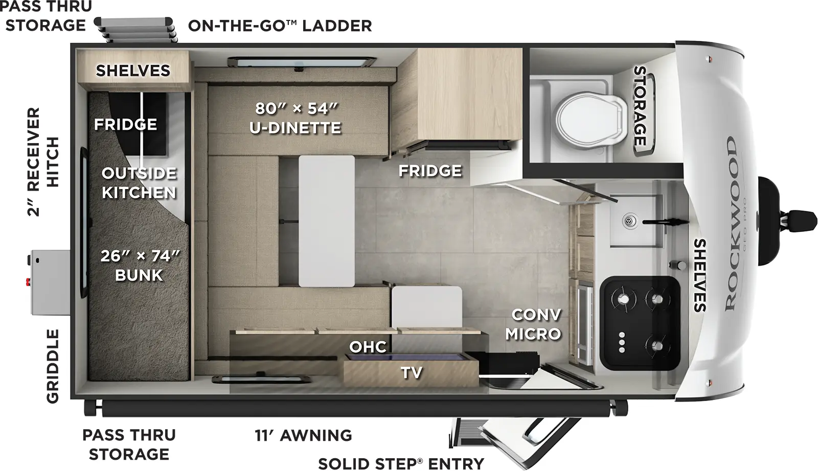 2026 FOREST RIVER 15RDG - Floorplan 1