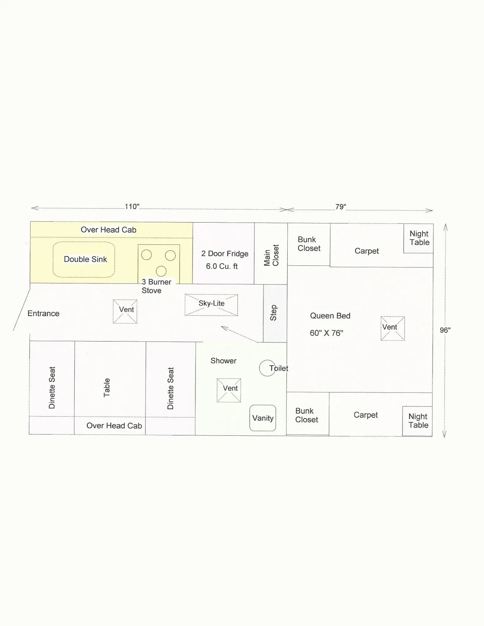 2027 Westland RV Travelaire 90W - Floorplan 1