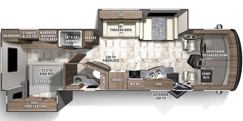 2024 COACHMEN 31TS - Floorplan 1
