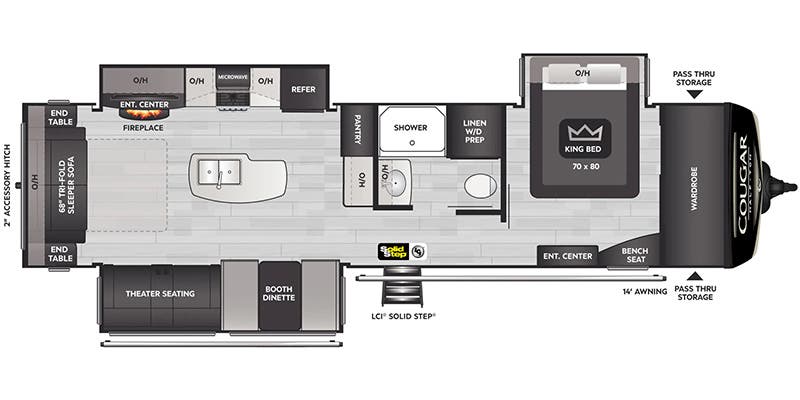 2022 KEYSTONE 33RLI - Floorplan 1