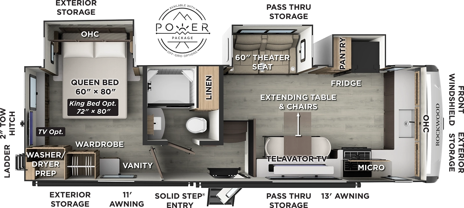 2026 FOREST RIVER ROCKWOOD 290SKF - Floorplan 1