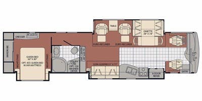 2010 Fleetwood Discovery 40X - floorplan 1